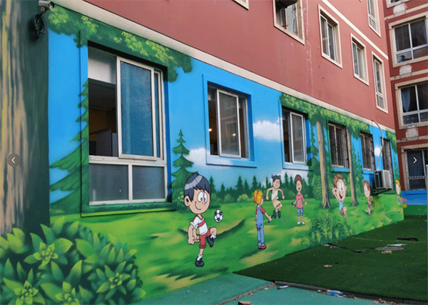 幼兒園墻噴繪如何做？