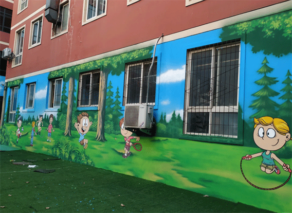 幼兒園墻噴繪如何做？
